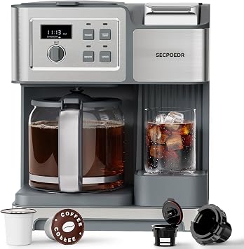 2-Way 12-Cup Programmable Brewer Coffee Maker (Silver)