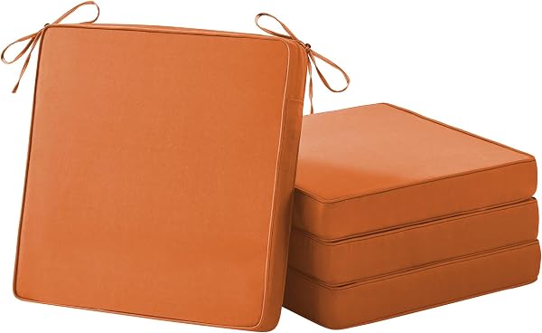 Outdoor Chair Cushions Set of 4 Waterproof Patio Chair Cushions