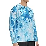 MEETWEE UPF 50+ Rash Guard Long Sleeve Sun Protection Top for Men Perfect for Surfing, Running and Swimming Quick Dry Sun Protection Top, blue, M