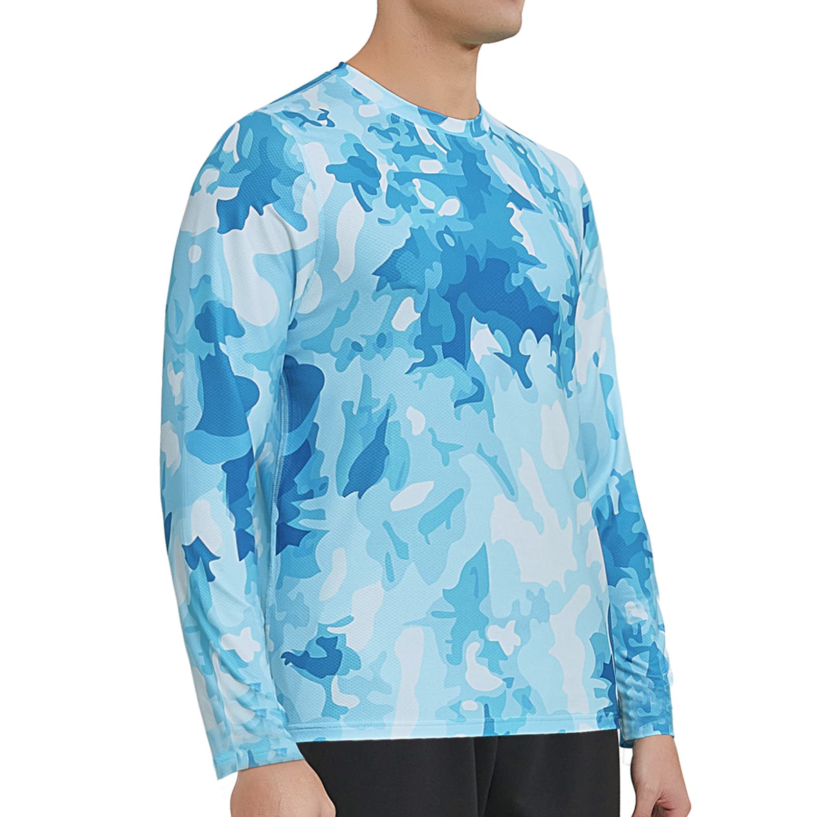 MEETWEE Maglia a Maniche Lunghe per Protezione Solare UPF 50+ Rash Guard da Uomo, Perfetta per Surf, Corsa e Nuoto Asciugatura Rapida e Protezione Solare per Il Top