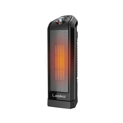 Lasko 16" Ceramic Space Heater with Console - Black - CT16450