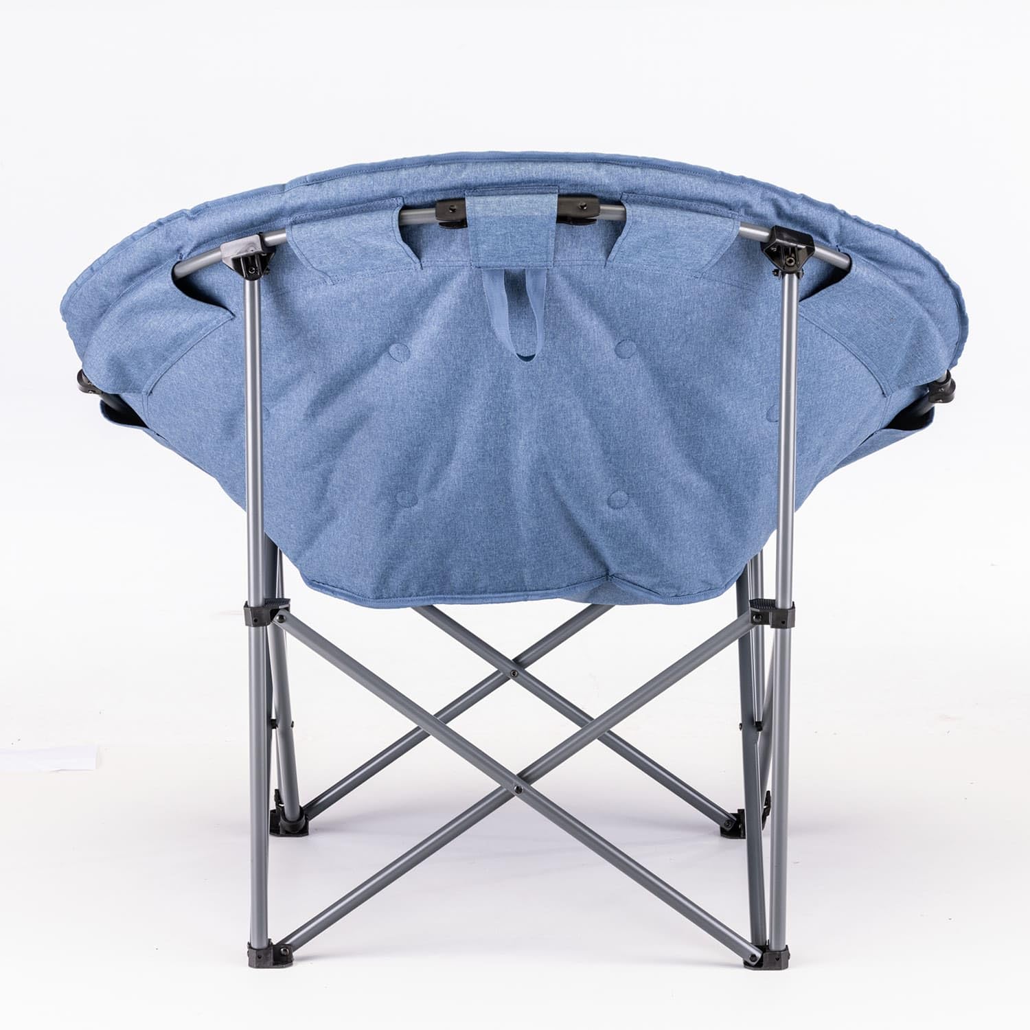 Skandika Moonchair Kupari XL | Fauteuil de Camping Pliable, Poids Max. de l'utilisateur 150 kg, Rembourrage Moelleux, Sac de Transport, siège Confortable Pliant | Extérieur, Jardin, Balcon