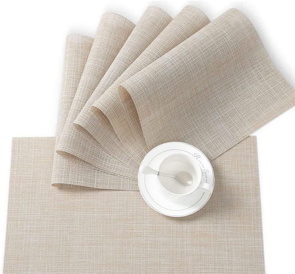 Placemats for Home Kitchen Decoration Western Holiday Party Decorations Protective Table Mats