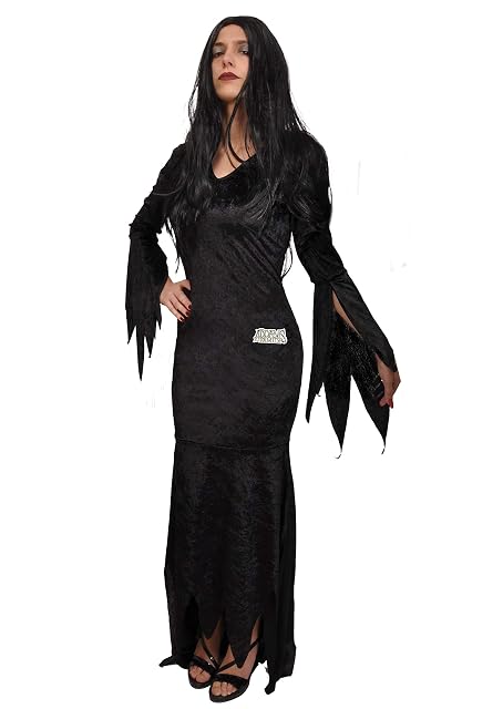 Ciao- Morticia Addams disfraz chica mujer adulta original Addams Family (Talla única)