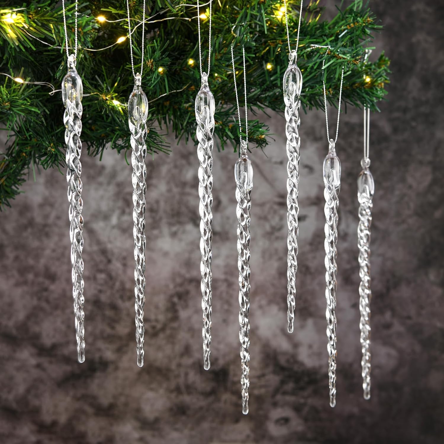 Christmas Crystal Ornaments - Iced Icicles FREE SHIPPING -10