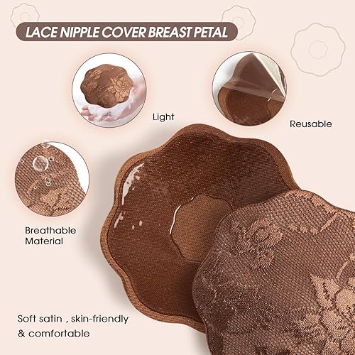 Miniatura 3 de Boob Tape Boobytape 3 Extra Wide Bob Tape for Large Breasts XL Breast Lift Tape w 2pcs Reusable Nipplecover Adhesive Bra