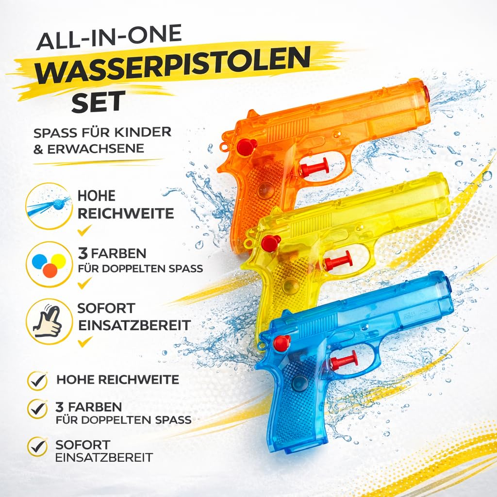 Potente pistola ad acqua Pistola ad acqua con capacità di 1030 ML di