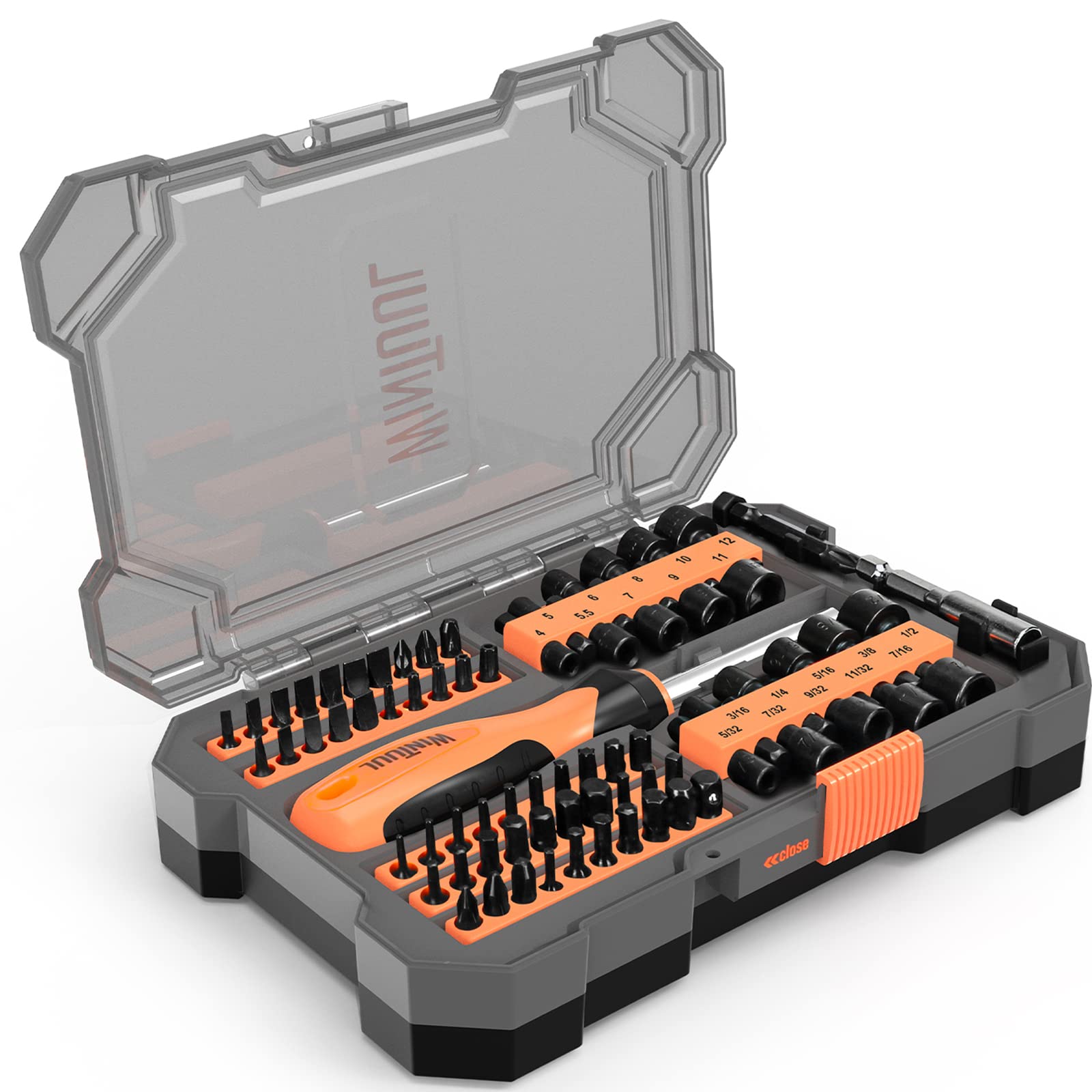 Buy WINTUUL 73PC Screwdriver Bit Set & Nut Driver Set with Storage Case, Metric and Standard