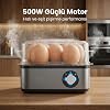 Yumurta Pişirme Makinesi, Sesli Uyarı Sistemi, 3 Farklı Kıvam Ayarı, 8 Yumurta Haşlama ve 4 Yumurta Pişirme Kapasitesi, 500W Güçlü Motor, Ev Ofis Kullanımına Uygun Otomatik Yumurta Haşlama Cihazı