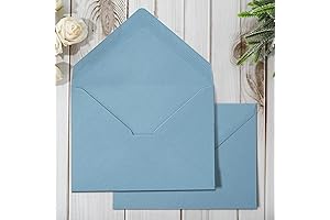 Whaline 50Pcs A7 Dusty Blue Envelopes 5x7