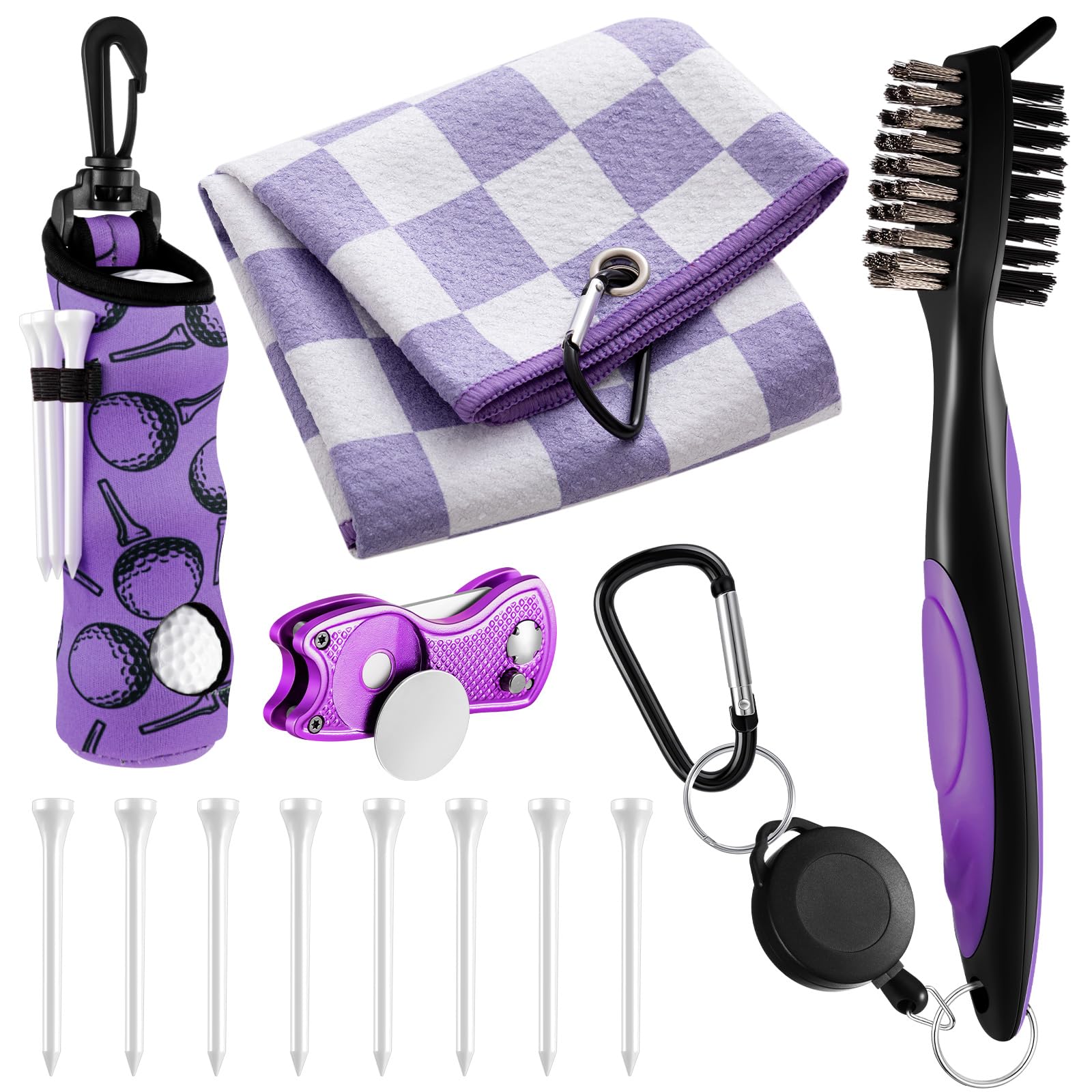 Liliful 12 Pcs Golf Accessories Kit Golf Stuff Gifts for Women Man