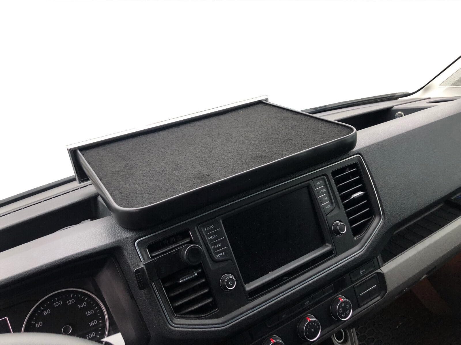Étagère de rangement pour tableau de bord pour Volkswagen VW Crafter 2017-2023 – Plateau de rangement antidérapant pour tableau de bord – Support de cockpit pour téléphone, documents, pièces de