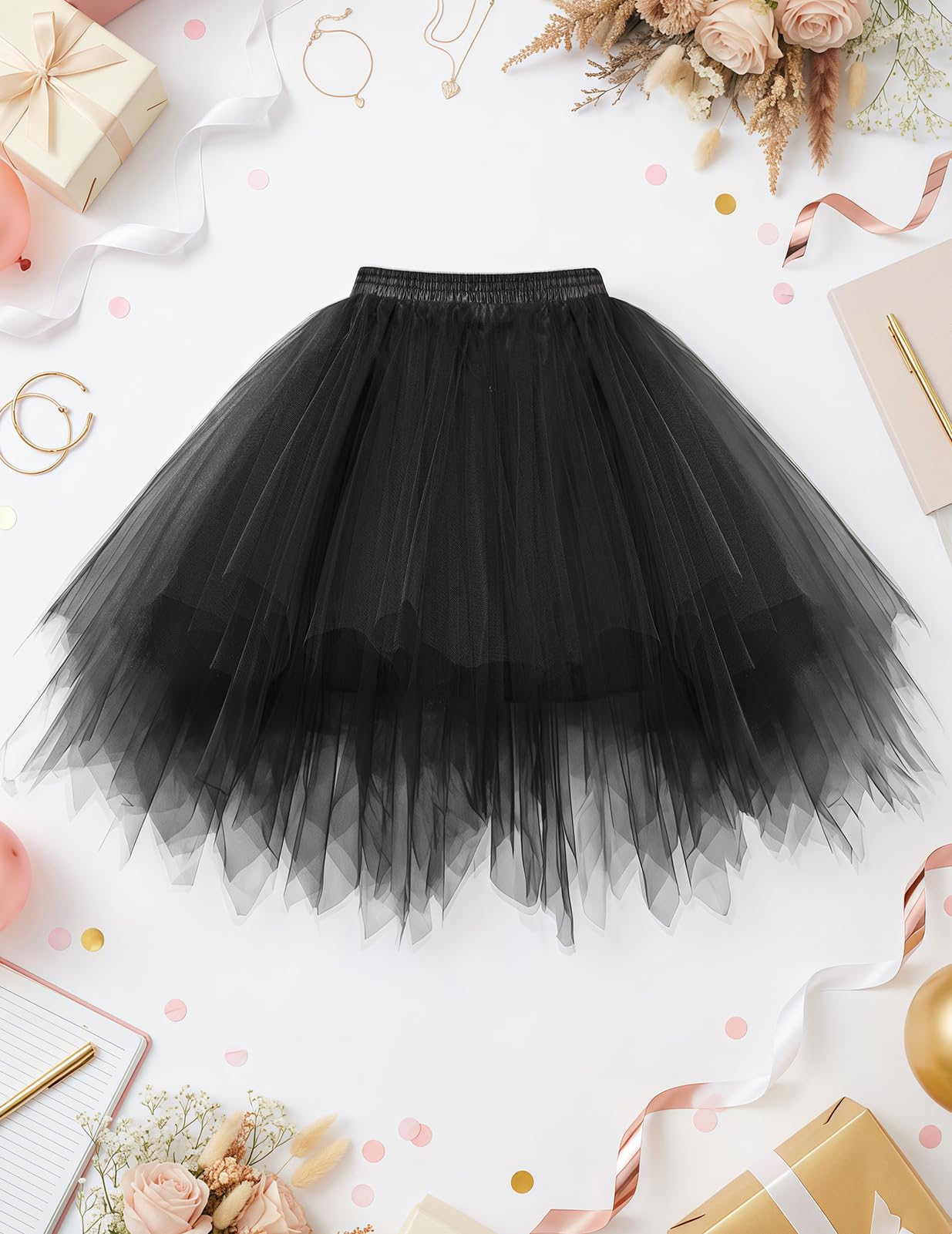 Bbonlinedress Faldas Tul Mujer Enaguas Cortas Tutus Ballet Mini para Vestidos