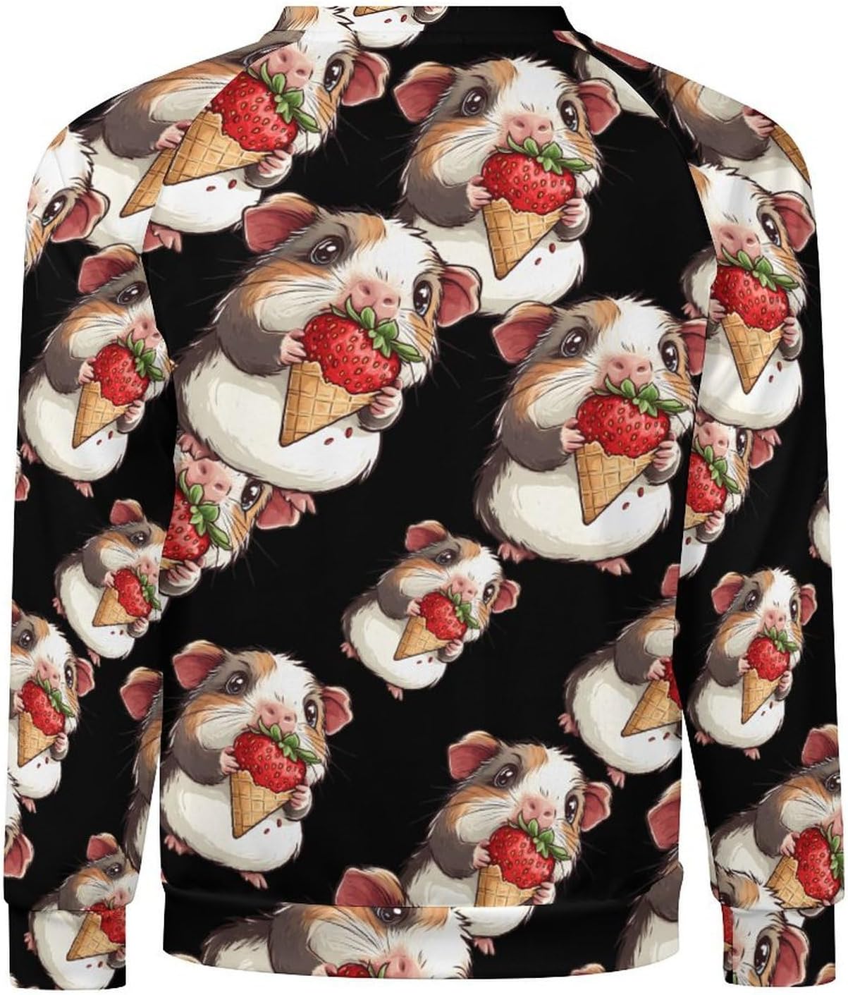 Guinea Pigs Men's Sweatshirt Crew Neck Sweater Long Sleeve Pullover Tops Casual Wear
