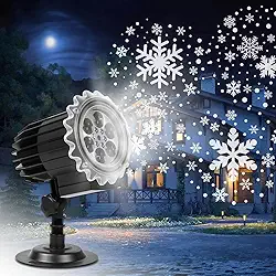 Luzes de Projetor de Férias de Neve, Refletor de Projetor de Natal à Prova D'água 3D, Luzes de Projeção de Natal Adequadas para Decoração ao ar Livre e Interior