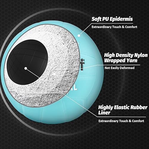 Miniatura 2 de Voleibol, voleibol, tamaño oficial 5 pelota de voleibol de playa, voleibol suave al tacto, para interiores y exteriores