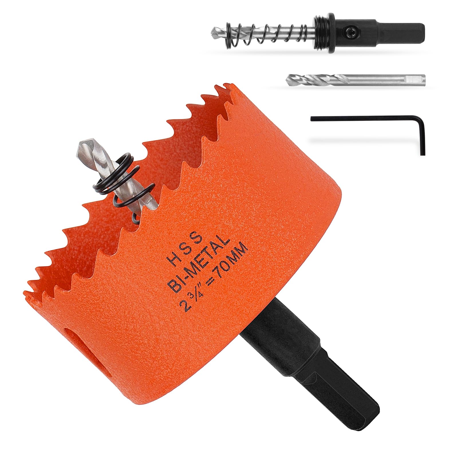 6" Hole Saw Kit - Cut Wood, Metal & Drywall -11