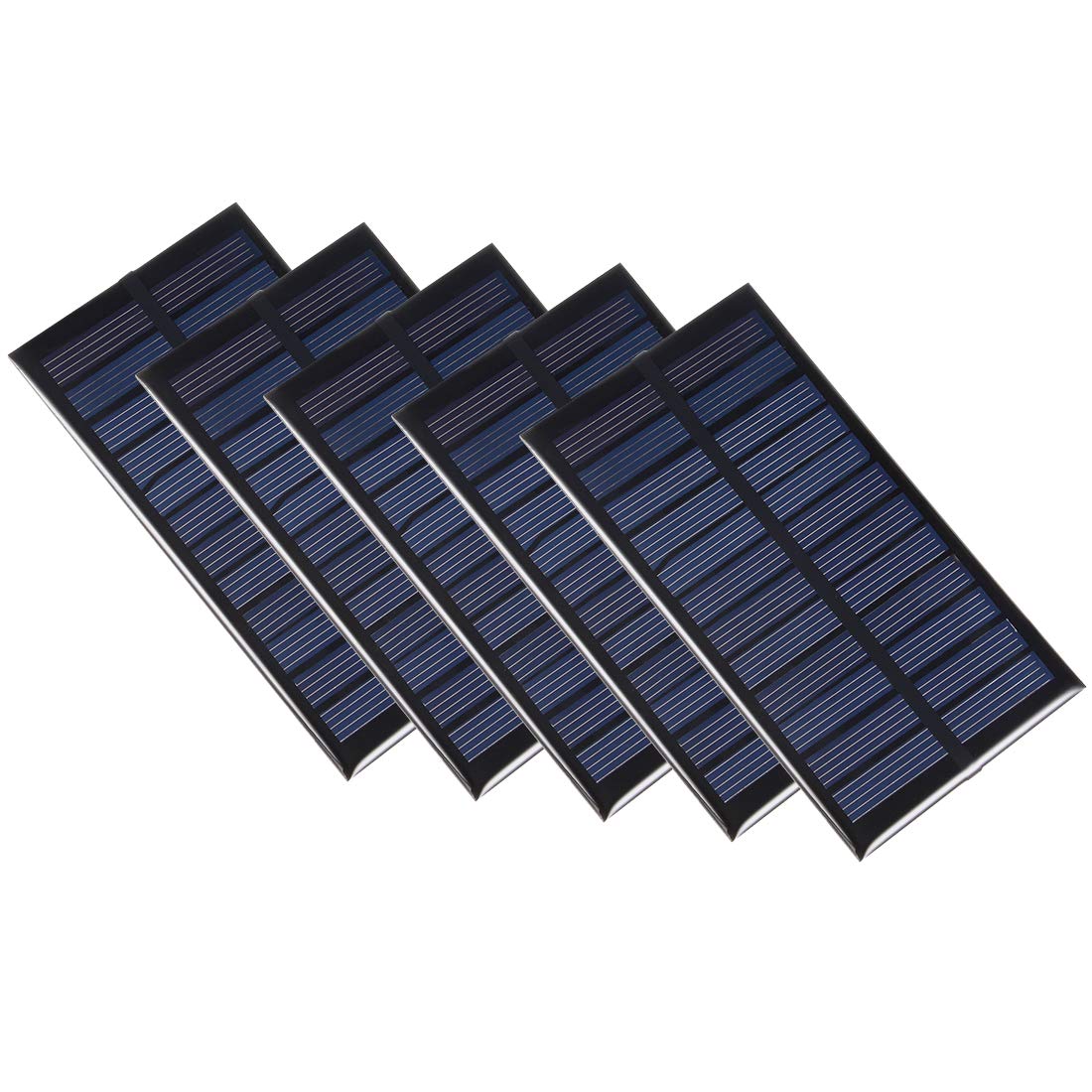 uxcell - Módulo de panel solar pequeño de 1 W y 6 V (5 unidades, polisilicona)