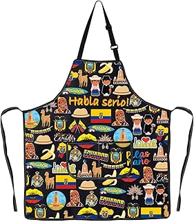 Ecuador Kitchen Apron Ecuadorian Chuta Gifts South America Kitchen Apron Ecuador Themed Apron