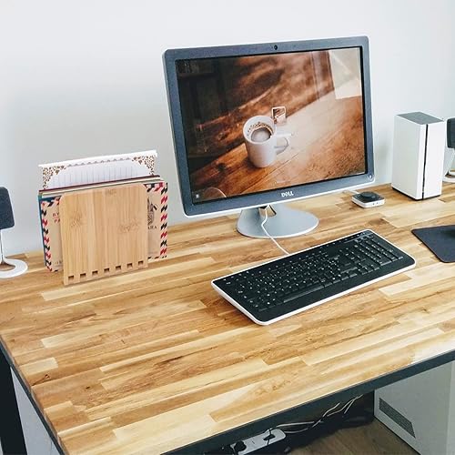 Miniatura 6 de Servilletero de bambú, estante de almacenamiento de madera ajustable para comedor, picnic, mesa de cocina para interiores y exteriores, dispensador