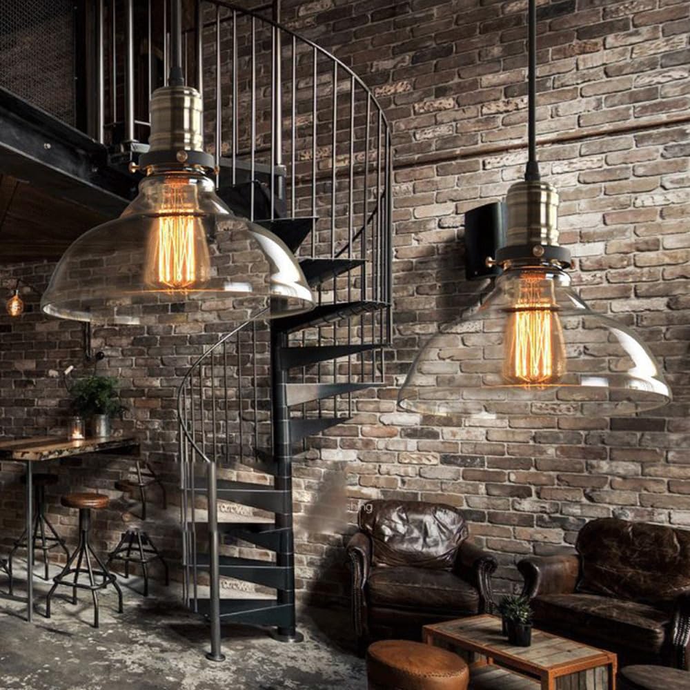 XYBZJP Retro Industrial Style Ceiling Light Fixture, E27 Screw