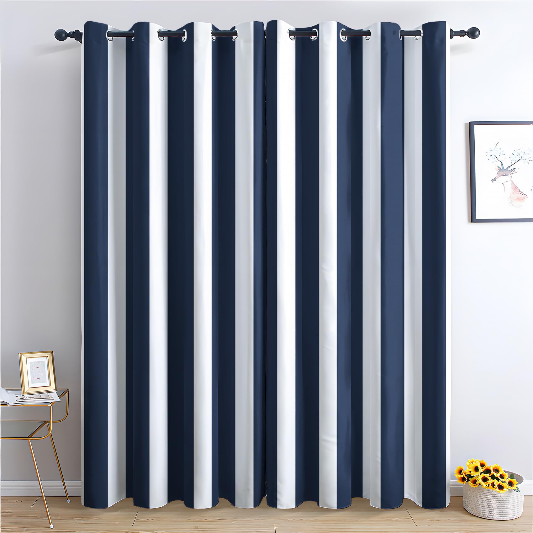 2 Tende Oscuranti 132x213 cm - Tenda Termica Camera da Letto e Soggiorno