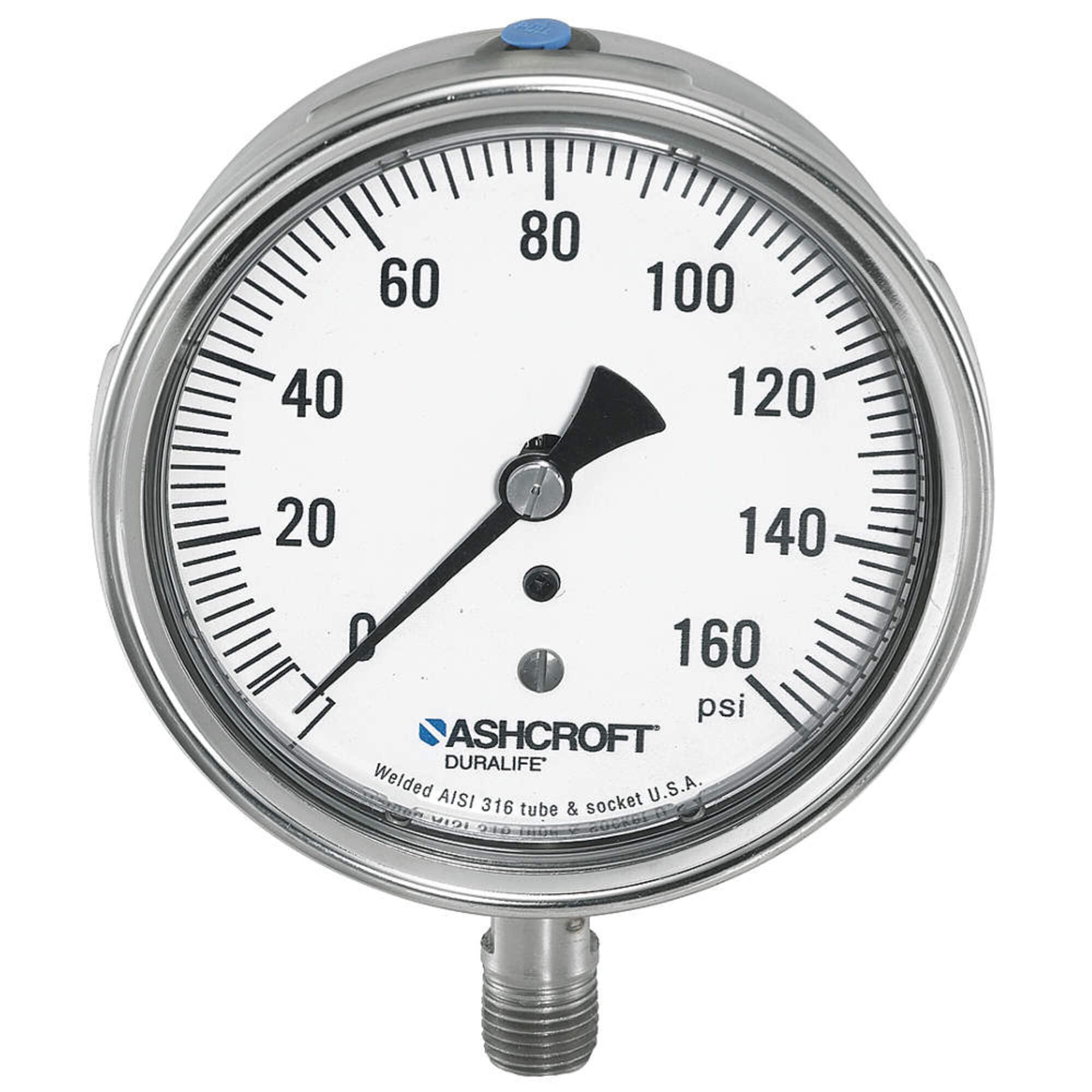 Gauge, Vacuum, -20-150 Degrees F, Lower