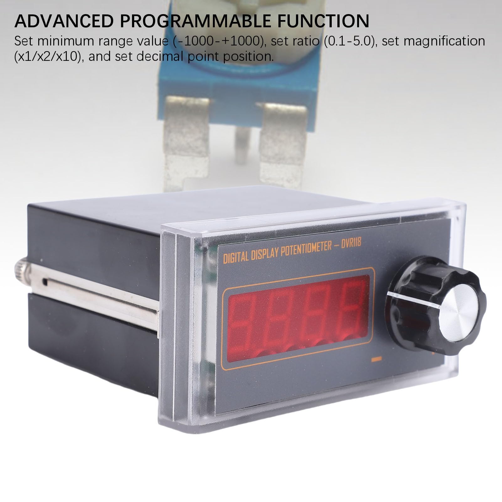Potenziometro digitale programmabile da 4,7 KΩ 2 W con display a 4 cifre, potenziometro variabile a tubo digitale per convertitore di frequenza PLC regolatore di velocità