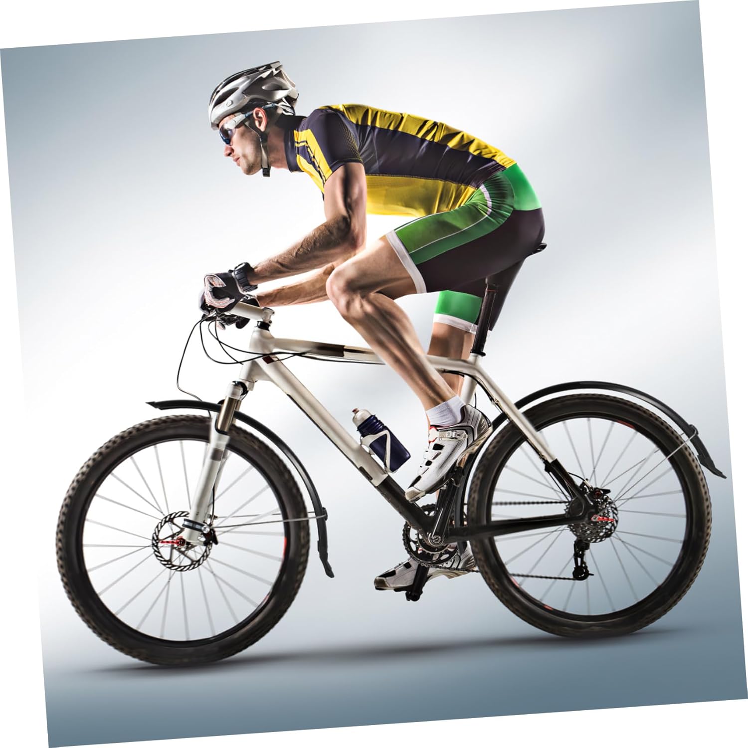 Extended Mountain Bike Mudguards Front Rear Wheel Mudflaps Flexible Tire Protectors for Road Touring Bikes with Installation