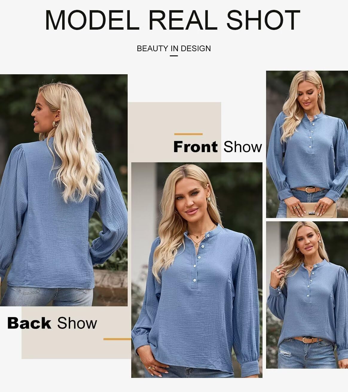 Astylish Women's Soft Button-Down Shirt - Image 5