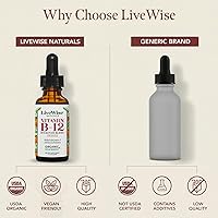 Vista 7 de Líquido B12 Vitamina Sublingual – Vitamina Líquida Totalmente Natural Vegana B12 Gotas – Suplemento de adenosilcobalamina sin OMG y metilcobalamina