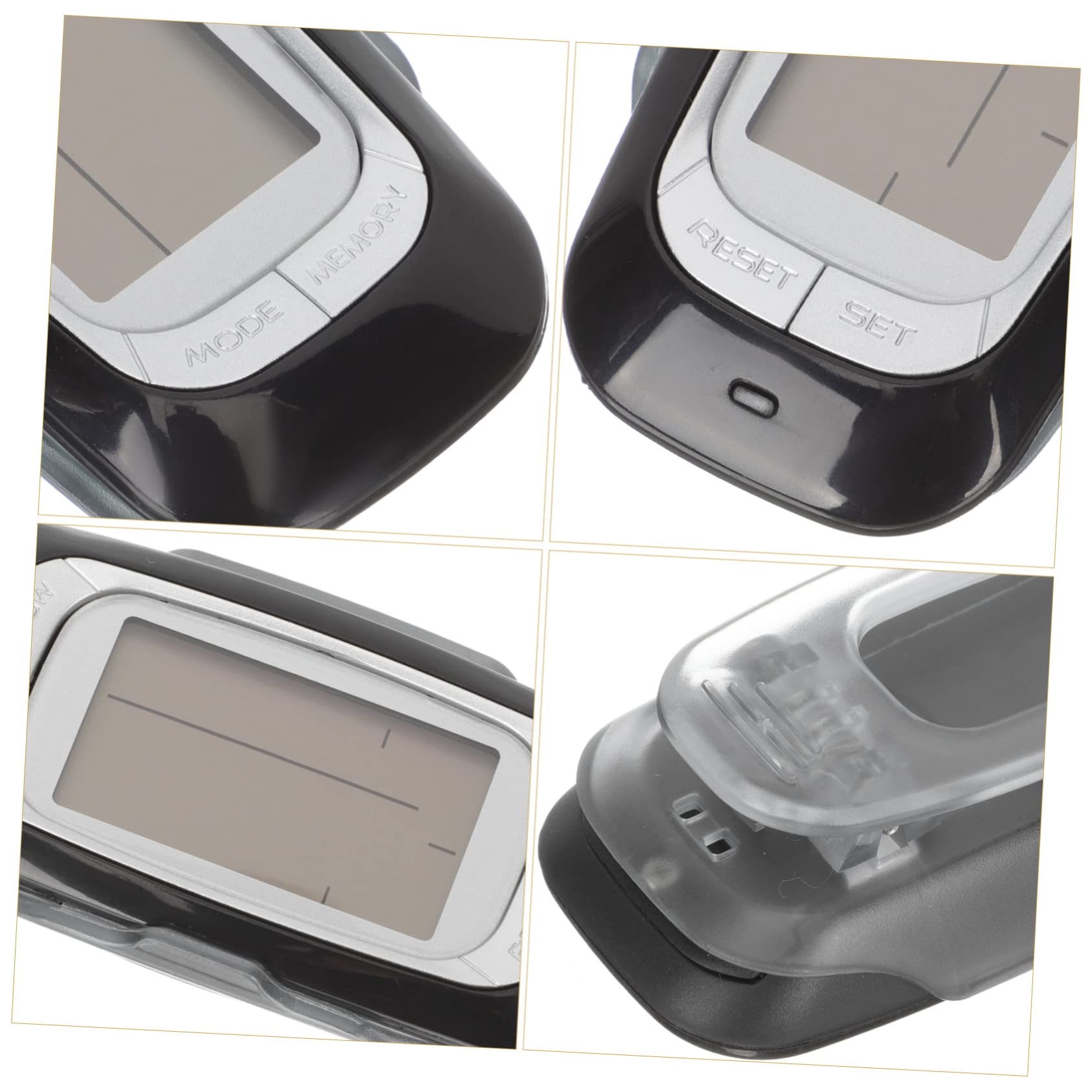 ibasenice pédomètre Clip de Compteur de Pas podomètre pour Marcher Compteur de Calories Compteur de Pas pour Marcher Podomètre Portable Compteur portatif Abdos