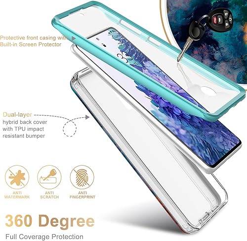 Miniatura 2 de ESDOT - Funda resistente para Samsung Galaxy S20 FE 6.5 pulgadas, con protector de pantalla integrado, protección de grado militar con diseños