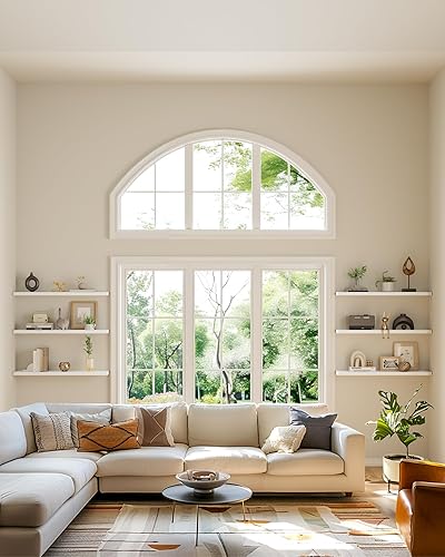 Miniatura 48 de Amada - 3 juegos de estantes flotantes invisibles montados en la pared, estantes modernos de almacenamiento de madera sintética con acabado mate