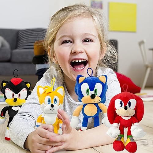 Miniatura 5 de Sonic Plush Sonic The 2 The Movie Peluche de 12 pulgadas Sonic 2 Toys Figura de peluche Animales Colección Sonic Tales Knuckles