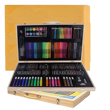 Shuban Art Supplies for Kids Deluxe Kids Art Set for Drawing Painting and More with Portable Art Box, Coloring Supplies Art Kits Great Birthday Return Gift (180 Pcs Art Set)