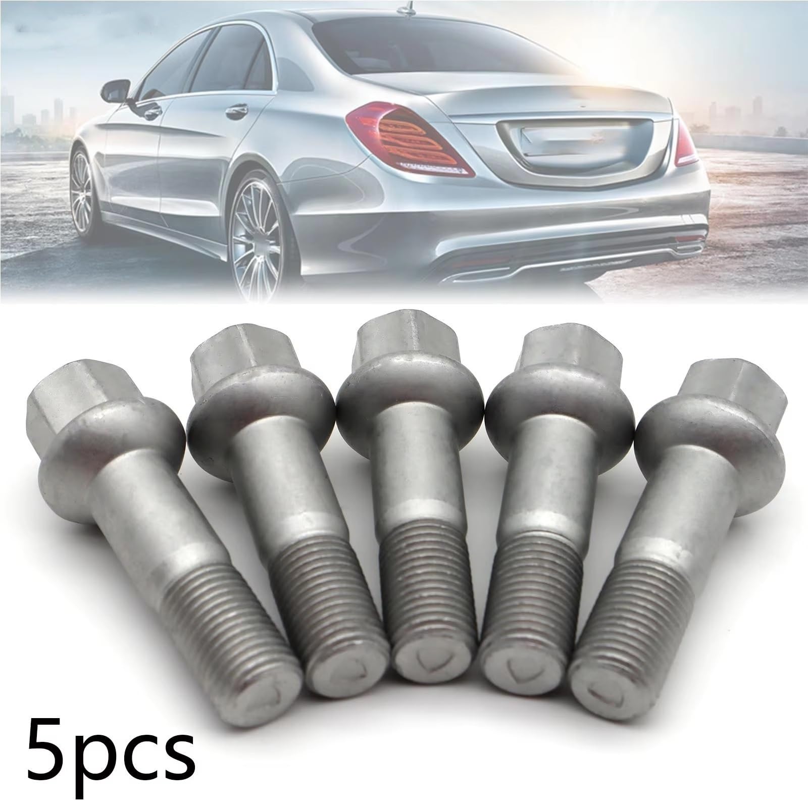 Bulloni ruota auto Compatibile Con Benz Per GLK 200 X204 2010 2011 2012 2013 2014 2015 Set Da 5 Dadi Conici Per Cerchi In Lega OEM: 0009905307