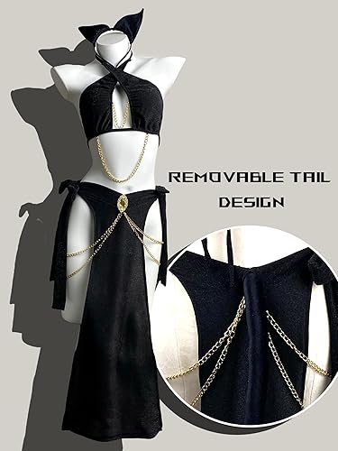 Miniatura 6 de paloli Disfraz de cosplay egipcio para mujer, con cintura ajustable y correa cruzada, lencería