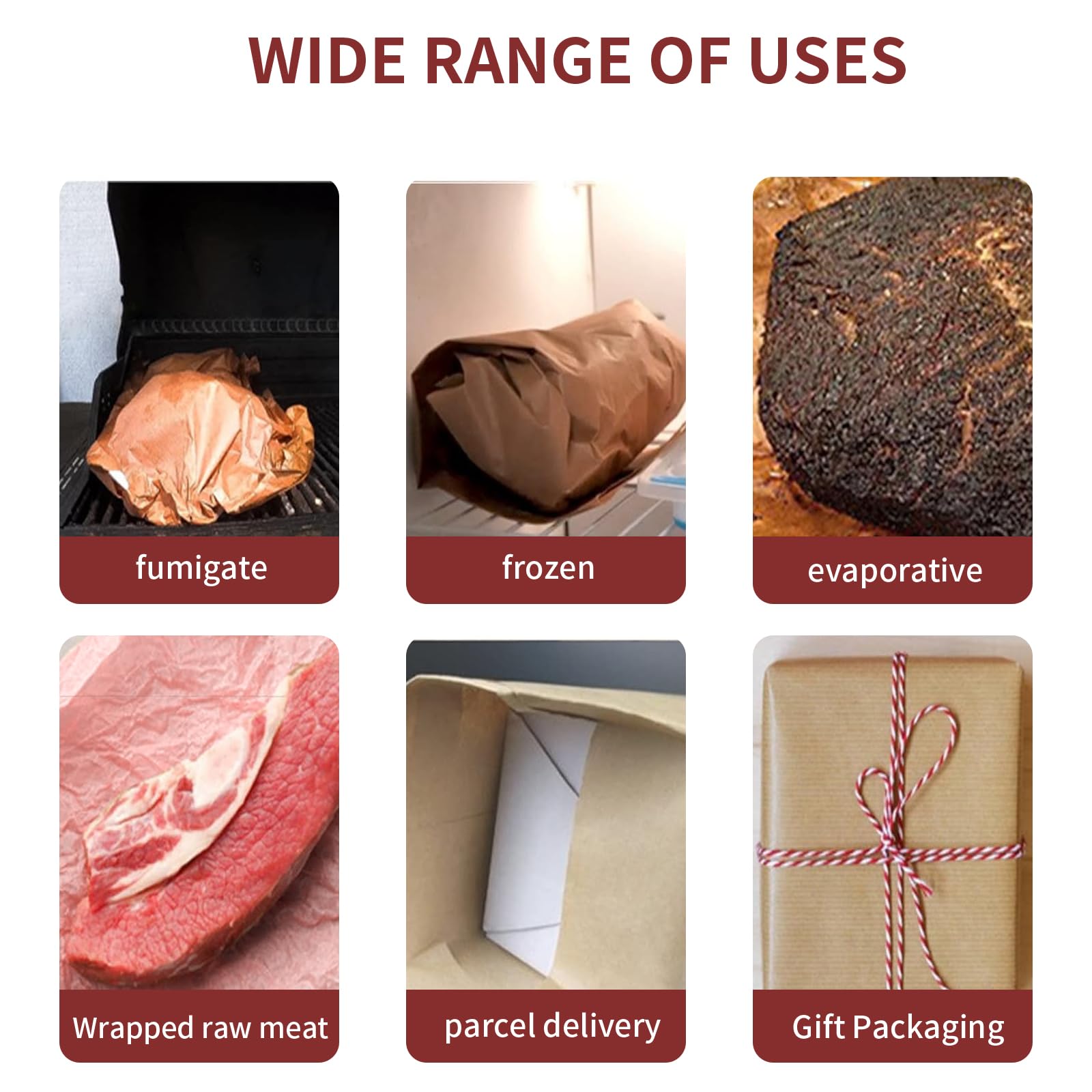 Pink Butcher Paper, papier rzeźniczy, brzoskwiniowy, do grilla, wędzarni, ryb, mięsa, kiełbasy