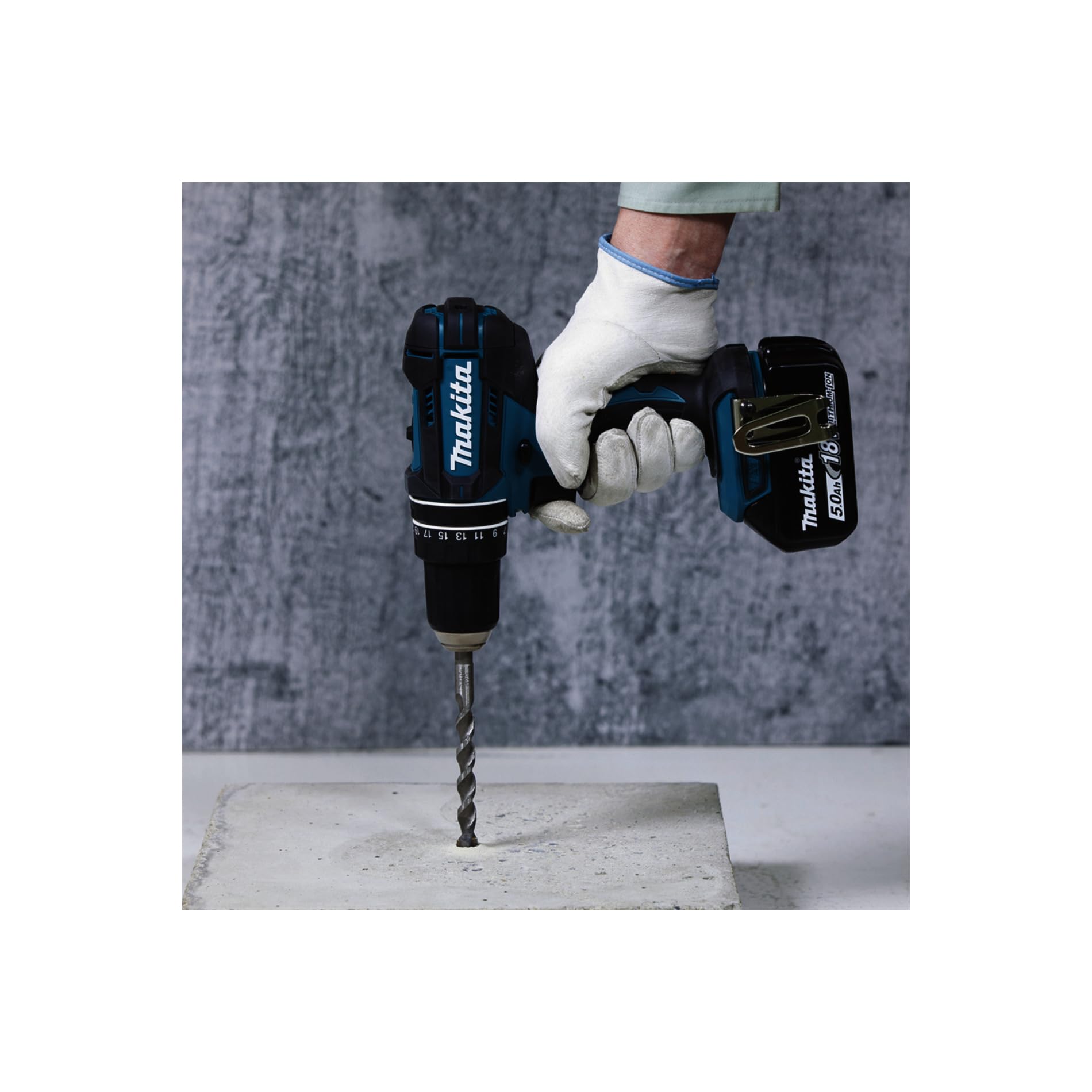 Makita DHP482RTJ Trapano Avvitatore Percussione LXT 18V 64 Nm 2x5Ah