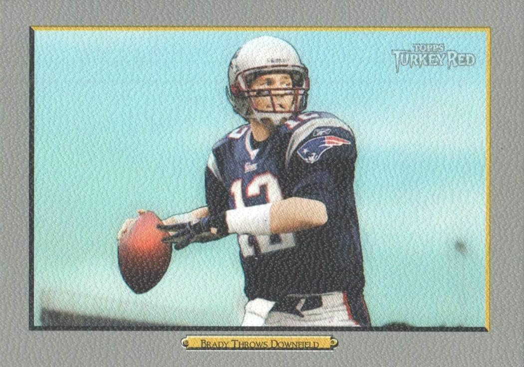 2006 Topps Turkey Red Football Complete Mint Basic 274 Card Set Loaded with Stars Including Brett Favre, Tom Brady, Peyton Manning Plus Rookie Cards and More