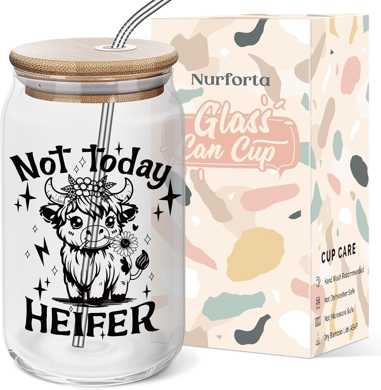 Highland Cow Gifts for Women Cow Lovers, 16oz Coffee Cup