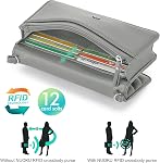 nuoku Women Small Crossbody Bag Cellphone Purse Wallet with RFID Card Slots 2 Straps Wristlet