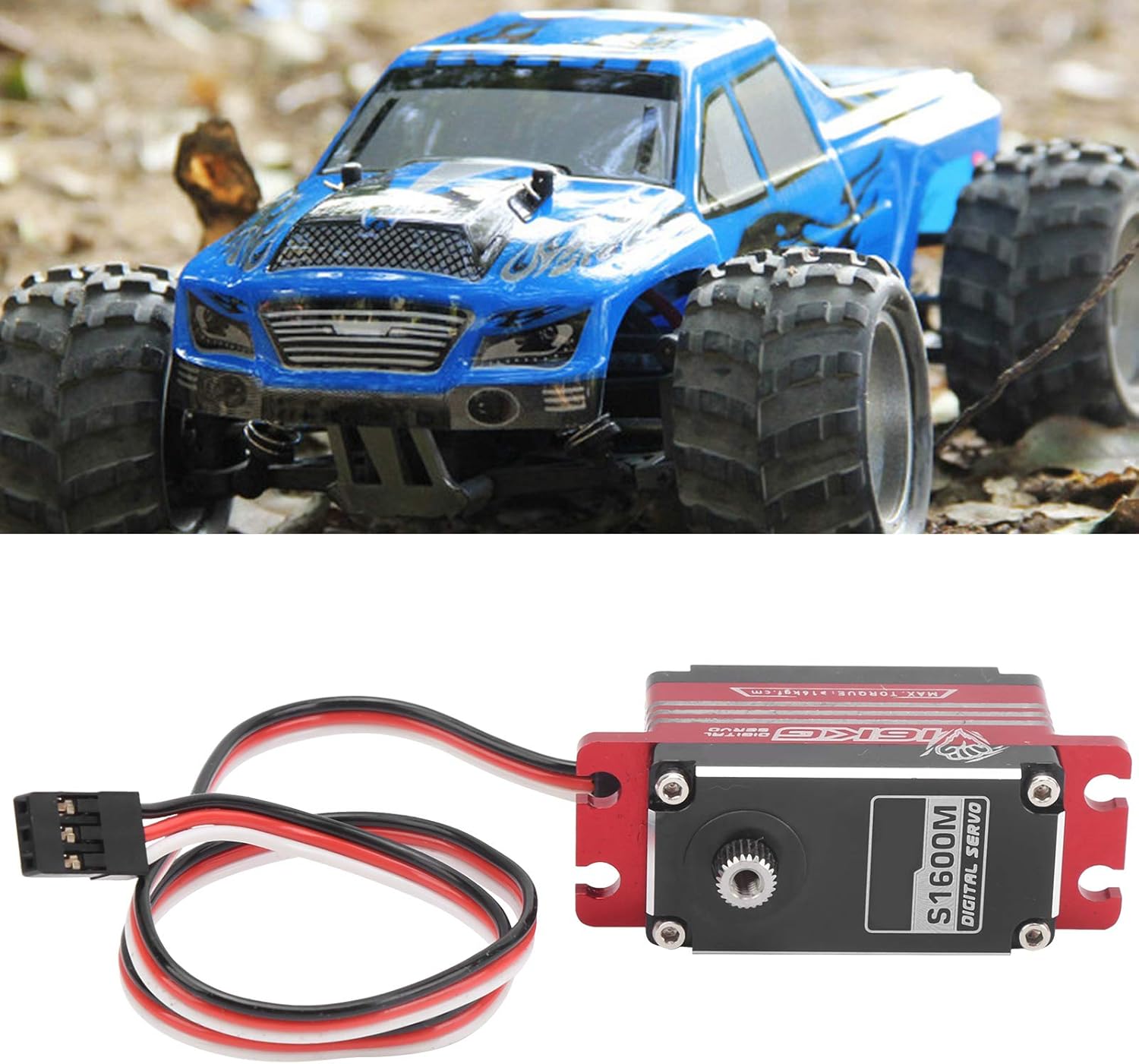 SURPASS‑HOBBY S1600M 16KG コアレス RC ギアサーボ 1/10 1/12 リモートコントロールオフロード車