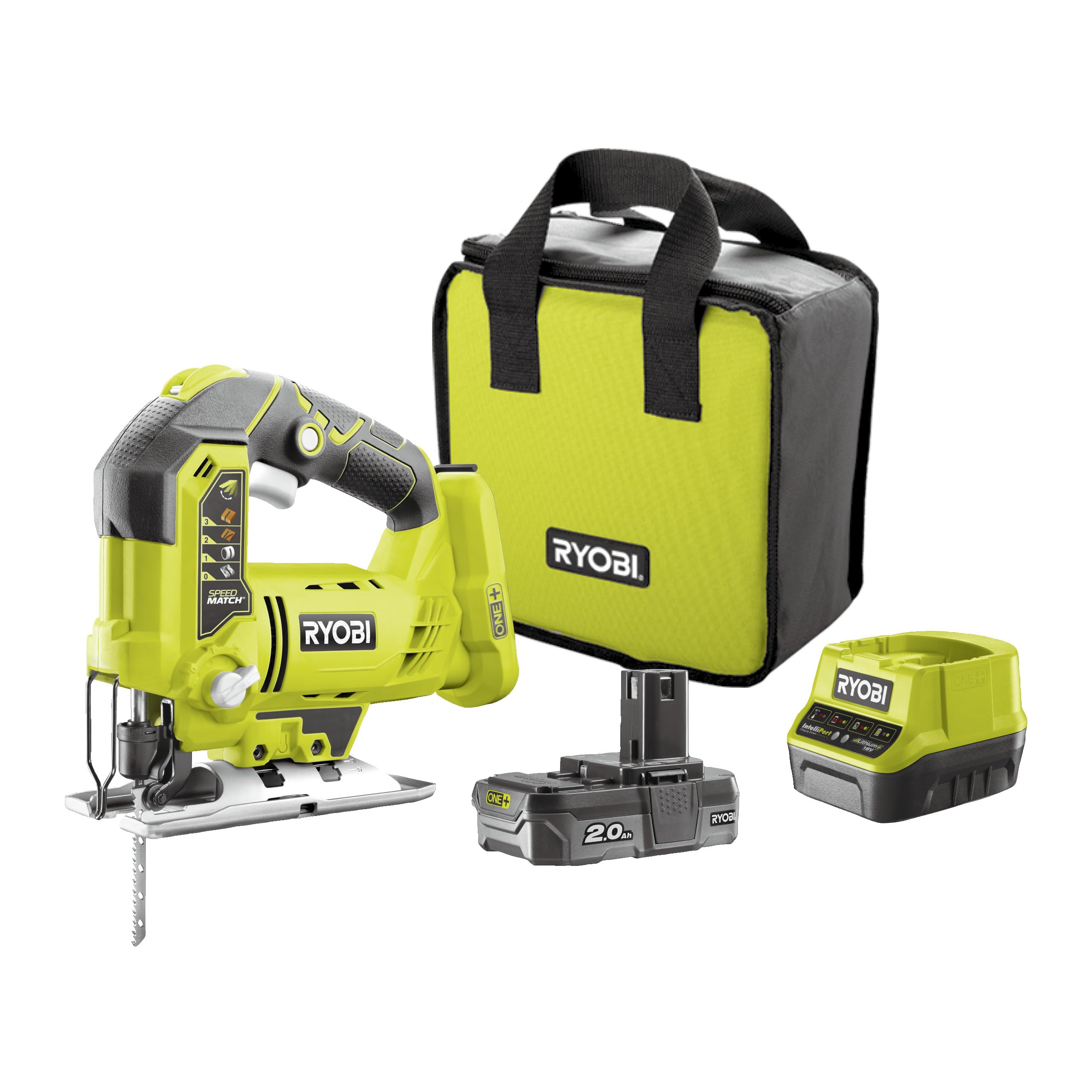 Ryobi R18JS-0 Stichsägen-Akku 18V ONE+ 3000 U/min 25mm Kit 2,0 Ah