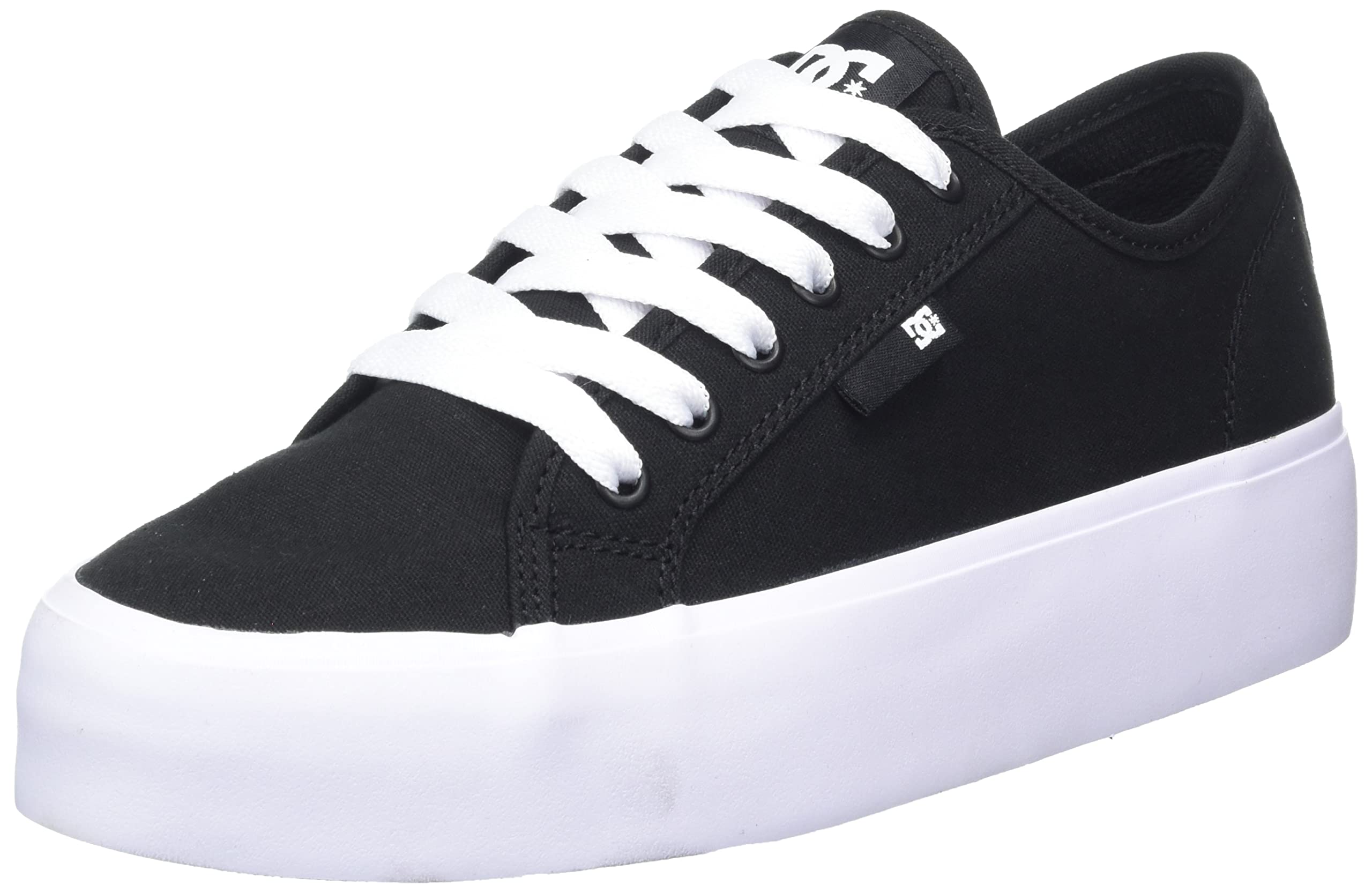 DC Shoes Damen Manual Platform Sneaker  Black/White, EU 37
