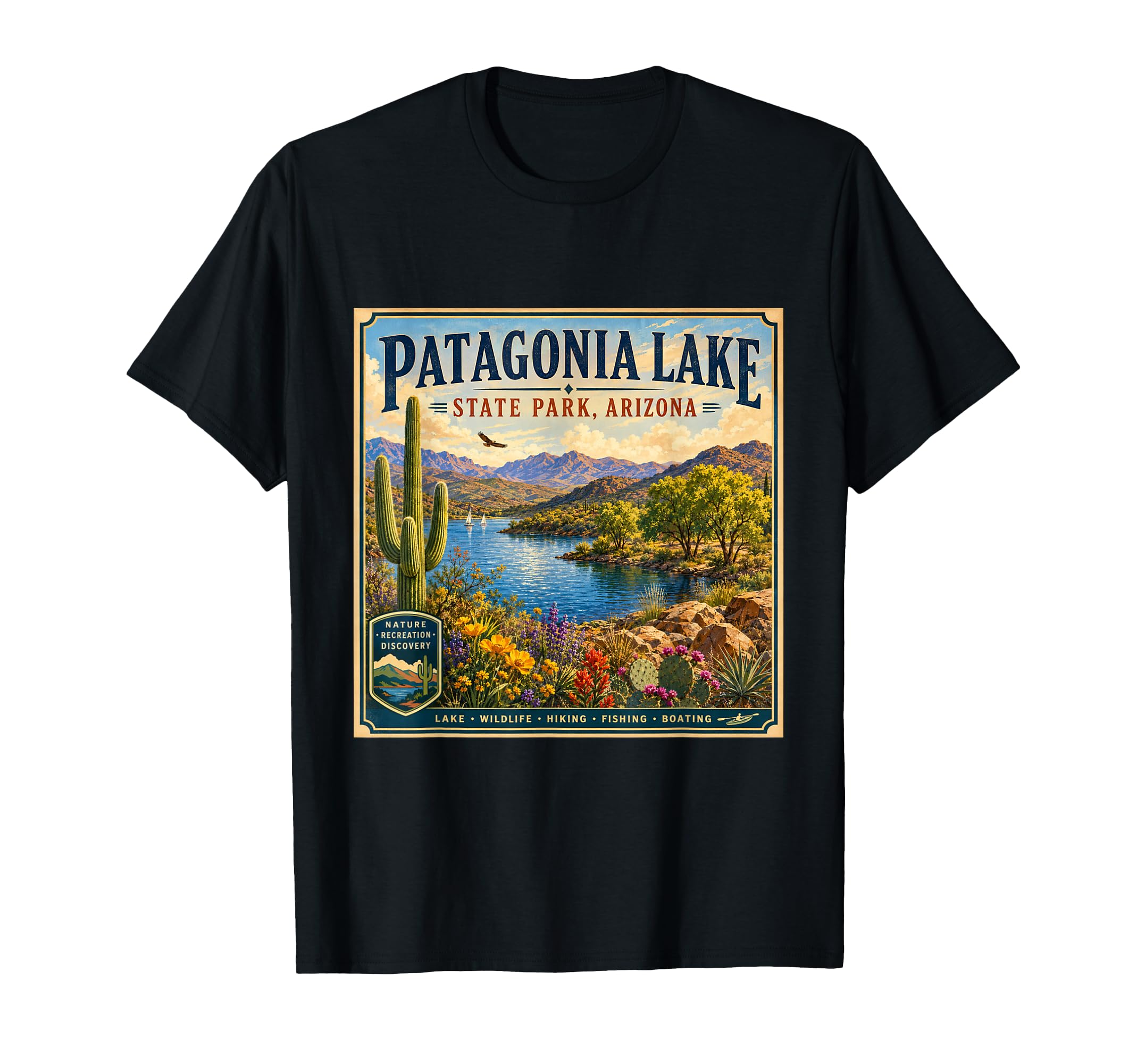 Patagonia Lake State Park, AZ Cactus, T-Shirt