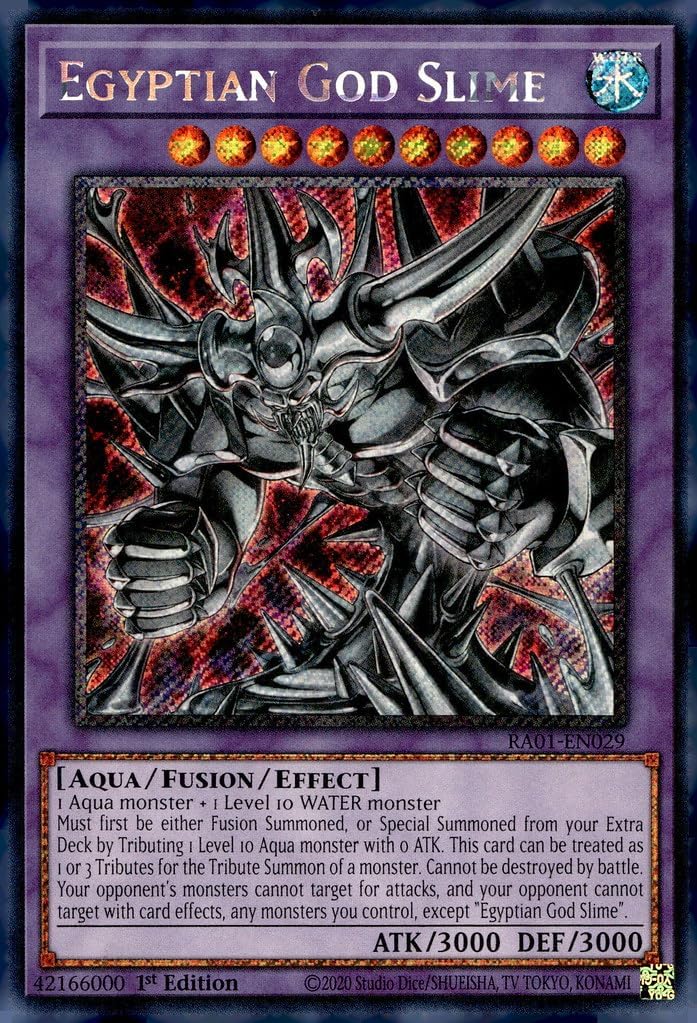 Egyptian God Slime (Platinum Secret Rare) - RA01-EN029 - Platinum Secret Rare - 1st Edition