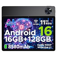 U11 Android 16 Tablet 11 Pollici Gemini AI 16GB RAM +128GB ROM (2TB TF)