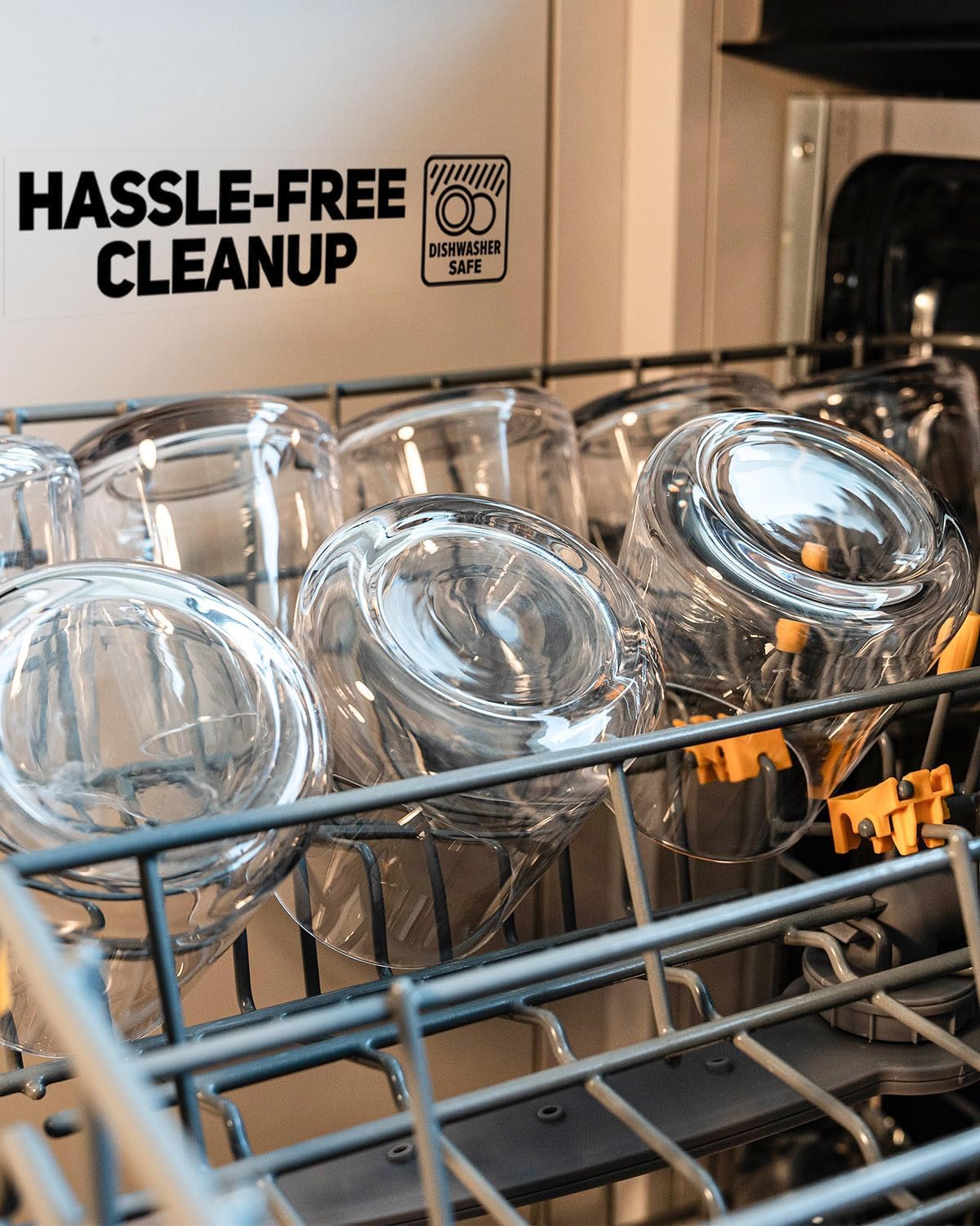 Stemless Wine Glasses Set of 4, 13.5 oz Hand-blown Whiskey Glasses for Red and White Wine, Universal Drinking Glasses for Water, Juice, Thickened Base & Dishwasher Safe, SWG-400-4 - Image 6